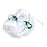 MedSource - Oxygen Mask Elongated Style Adult One Size Fits Most Adjustable Head Strap / Nose Clip - Medsource International - MS-25070
