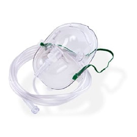 MedSource - NonRebreather Oxygen Mask Full Face Style Pediatric Small Adjustable Head Strap / Nose Clip - MS-25073