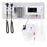 Green Series 777 - Integrated Wall System Welch Allyn Integrated Wall System with PanOptic Plus LED Ophthalmoscope, MacroView Plus LED Otoscope for iExaminer, BP Aneroid, and Ear Specula Dispenser - Welch Allyn - 777-PM3WAX-USXL