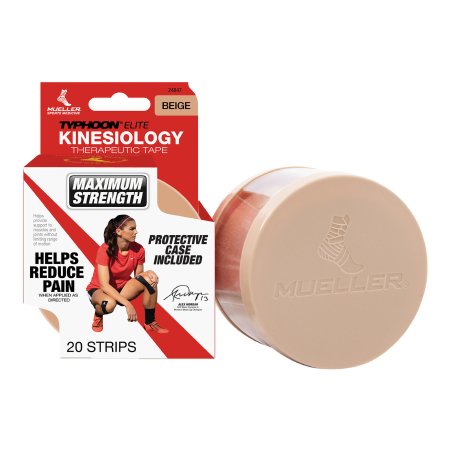Typhoon Elite - Kinesiology Tape Pre-cut Synthetic Material 2 X 9-3/4 Inch Beige NonSterile - 24847