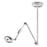 OPTICLUX - LED Magnifier Light Articulating Arm Ceiling Mount 0.019 Magnification - D16071000