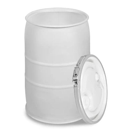Uline - Plastic Drum 18-3/4 Inch Diameter X 30 Inch Height Natural HDPE 30 gal. Capacity - S-19419