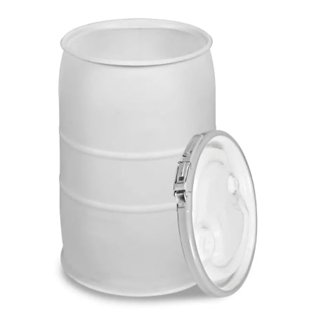 Uline - Plastic Drum 18-3/4 Inch Diameter X 30 Inch Height Natural HDPE 30 gal. Capacity - S-19419