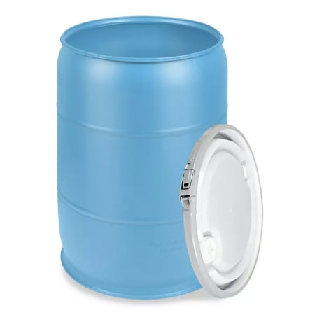 Uline - Plastic Drum 22-3/4 Inch Diameter X 36 Inch Height Blue HDPE 55 gal. Capacity - S-9945-BLU