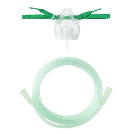 Hudson RCI - Oxygen Mask Full Face Style Adjustable Head Strap / Nose Clip - Medline - RSH396218