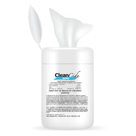 CleanCide - Surface Disinfectant Cleaner Premoistened Germicidal Manual Pull Wipe 160 Count Canister Fresh Scent NonSterile - 3130C-160-CSD