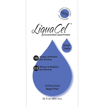 LiquaCel - Oral Protein Supplement Unflavored Ready to Use 32 oz. Bottle - GH113