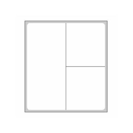 pdc - Blank Label Thermal Paper White Permanent 2-1/4 X 2-1/2 Inch - TD-PN5-A