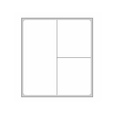 pdc - Blank Label Thermal Paper White Permanent 2-1/4 X 2-1/2 Inch - PDC Healthcare - TD-PN5-A