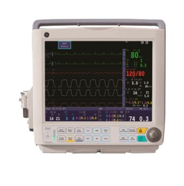 GE Procare - Refurbished Patient Monitor Monitoring / Spot Check ECG Lead, NIBP, Respiration, SpO2, Termperature AC Power / Battery Operated - AM-GE-B40-V2