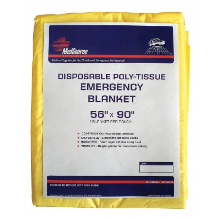MedSource - Emergency Blanket 56 X 90 Inch Poly-Tissue - Medsource International - MS-B300