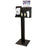 Bowman - Respiratory Hygiene Station BOWMAN Floor Standing Black 25.25 X 58.29 X 17 Inch - BD117-0020