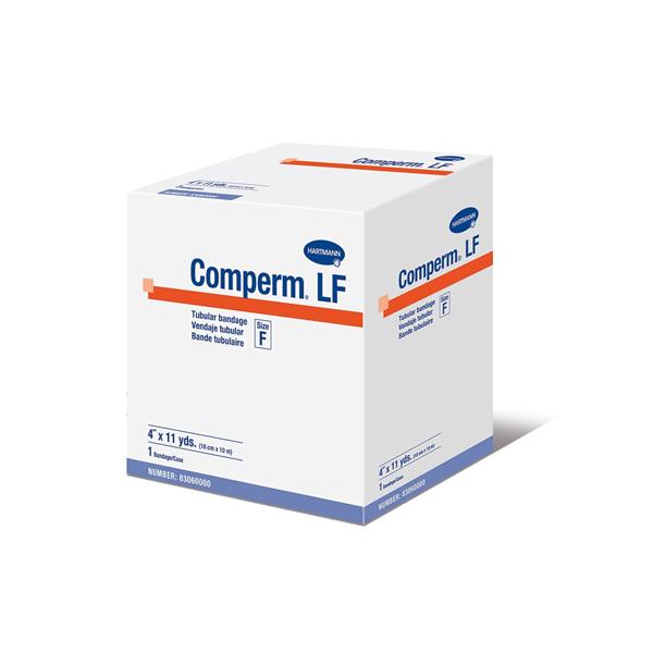Hartmann USA Bandage Comperm 4"X11Yd Tubular Cotton Knit Size F Off-White Lf 1/Bx - 83060000