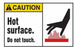 Condor - Sign Danger Sign Caution Hot Surface Do Not Touch - 474Y15