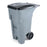Rubbermaid - Trash Can 65 gal. Rollout Gray MDPE Manual - H-1578