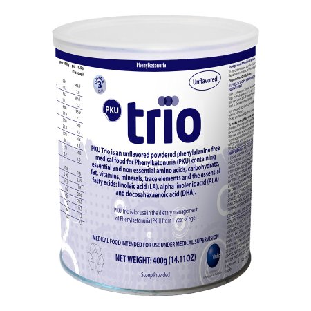 PKU trio - PKU Oral Supplement Unflavored 400 Gram Can Powder - 51806