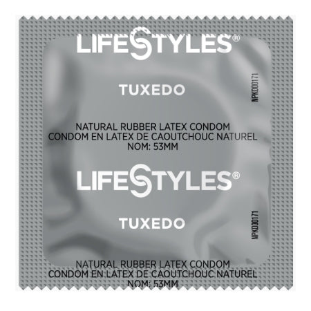 Lifestyles Tuxedo - Condom Lubricated One Size Fits Most 1,008 per Case - Sxwell Usa - 310158