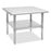 Uline - Stainless Steel Utility Stand Stainless Steel 30 X 30 Inch Rounded Corners 750 lbs. Weight Capacity Without Drawers 1 Shelf - H-6923