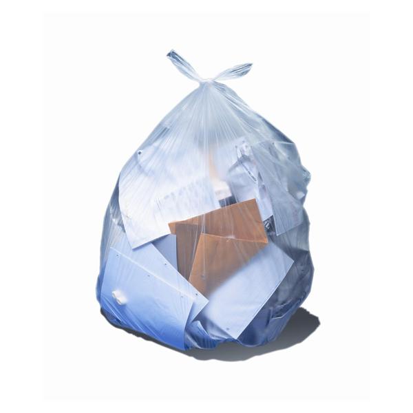 Heritage Bag Company Bag Trash Silver Sack 40-45Gal Lldpe 1-7/10Mm Flat Pack 40X46" Clear 100/Ca - H8046AC