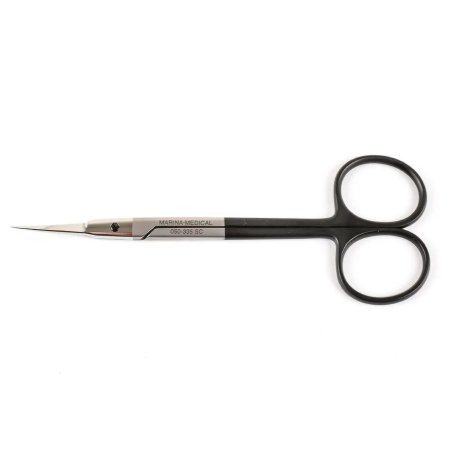 SuperCut - Plastic Surgery Scissors Cerkes 4-1/2 Inch Length OR Grade Stainless Steel NonSterile Finger Ring Handle Curved Sharp Tip / Sharp Tip - 050-335SC