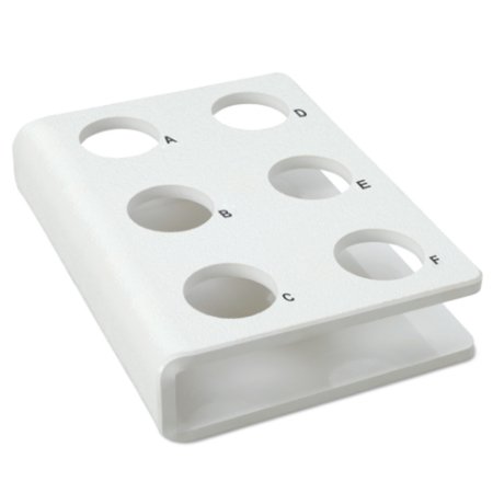 Key Surgical - Specimen Caddy 6 Place White 1-1/2 X 4-3/4 X 6-2/5 Inch - AC-54