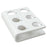 Key Surgical - Specimen Caddy 6 Place White 1-1/2 X 4-3/4 X 6-2/5 Inch - AC-54