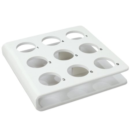 Key Surgical - Specimen Caddy 9 Place White 1-1/4 X 8 X 8 Inch - AC-55