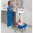 Market Lab - Blood Drawing Cart Stainless Steel and Aluminum 7-1/4 X 14 Inch White - ML7910