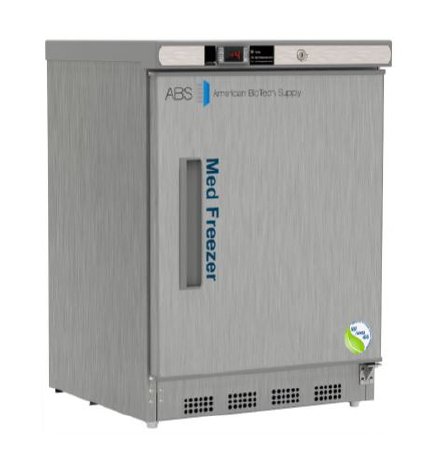 ABS - Undercounter Freezer Vaccine 4.2 cu.ft. 1 Swing Solid Door Manual Defrost - PH-ABT-NSF-UCBI-0420SS