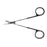 SuperCut - Plastic Surgery Scissors LaGrange 4-1/4 Inch Length OR Grade Stainless Steel NonSterile Finger Ring Handle Curved Serrated Blades - 050-470SC