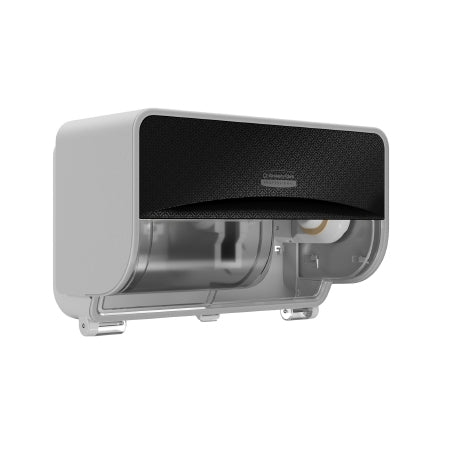 Kimberly-Clark Professional ICON - Toilet Tissue Dispenser Black Mosaic Manual Pull 2 Rolls Wall Mount - Kimberly Clark - 58722