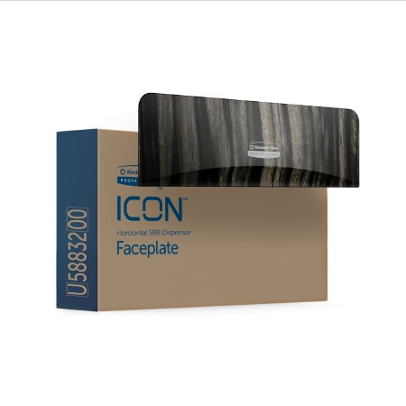 Kimberly-Clark Professional ICON - Toilet Tissue Dispenser Faceplate Ebony Woodgrain, 1-1/2 X 3-1/2 X 12 Inch - Kimberly Clark - 58832