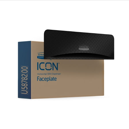 Kimberly-Clark Professional ICON - Toilet Tissue Dispenser Faceplate Black Mosaic, 1-1/2 X 3-1/2 X 12 Inch - Kimberly Clark - 58782