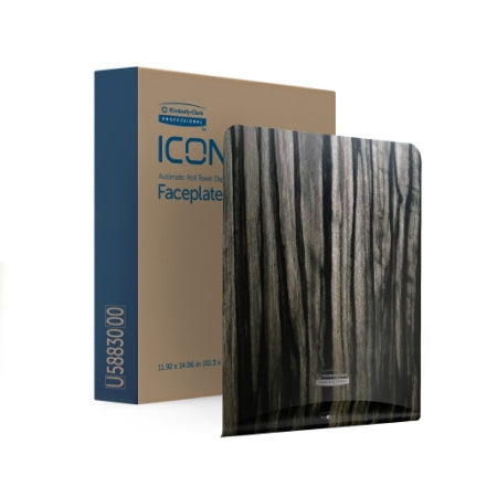 Kimberly-Clark Professional ICON - Paper Towel Dispenser Faceplate Ebony Woodgrain, 12-1/2 X 15 X 17-3/4 Inch - Kimberly Clark - 58830