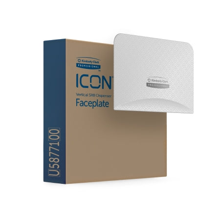 Kimberly-Clark Professional ICON - Toilet Tissue Dispenser Faceplate White Mosaic, 1-1/2 X 4-1/4 X 6 Inch - Kimberly Clark - 58771
