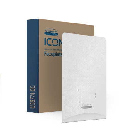 Kimberly-Clark Professional ICON - Soap / Hand Sanitizer Dispenser Faceplate White Mosaic Design, 1-1/2 X 7 X 10 Inch - Kimberly Clark - 58774