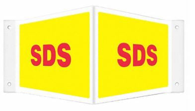 HCL - Wall Sign Hazardous SDS Sign - SLP-96189