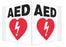 HCL - Wall Sign First Aid AED - Health Care Logistics - SPL-96182