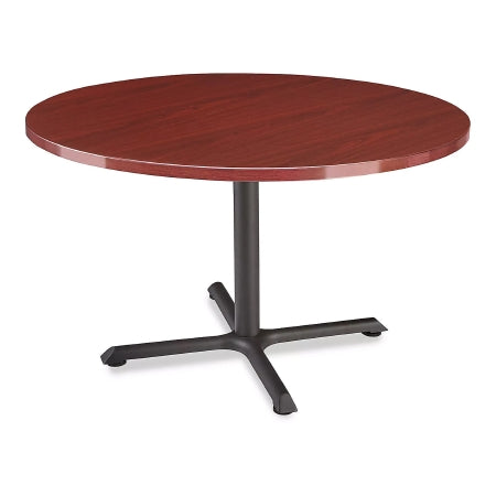 Uline - Cafe Table ULINE Steel and Laminate Top 30 X 36 Inch Mahogany - H-6267MAH