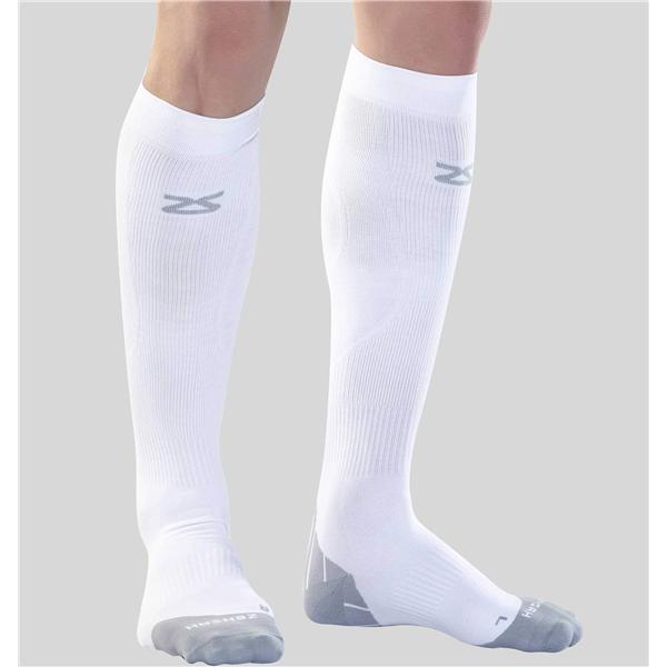 Zensah Socks Compression Knee High Closed Toe Small Men White 1/Pair - 8532-101-03