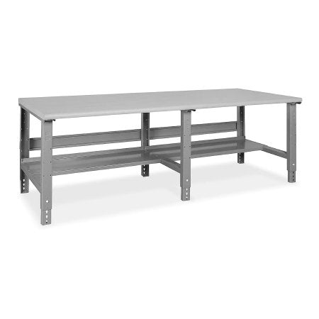 Uline - Industrial Packing Table ULINE 96 X 36 Inch Laminate 96 X 36 Inch 500 lbs. Weight Capacity Without Drawers 1 Shelf - H-1222-LAM