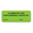 MarketLab - Pre-Printed Label Advisory Label Flouresent Green Calibrated and Performance Tested By Name_ Date_ Dated 0.88 X 2.25 Inch - Market Lab - ML102487
