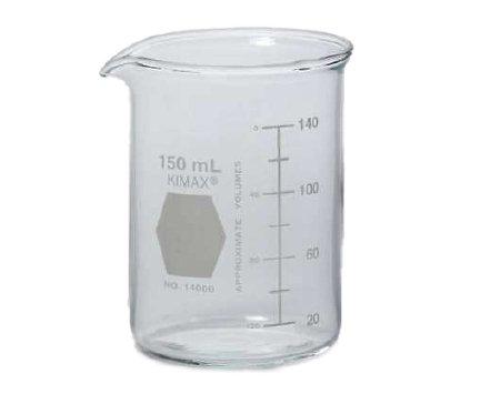Kimble Kimax - Laboratory Beaker Griffin Low-Form Borosilicate Glass 150 mL - 14000-150