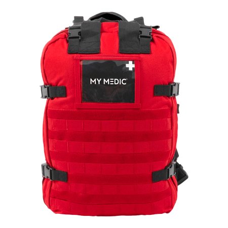 My Medic The MEDIC Pro - First Aid Kit 10 Person Red Nylon Backpack - MM-KIT-U-XL-RED-PRO