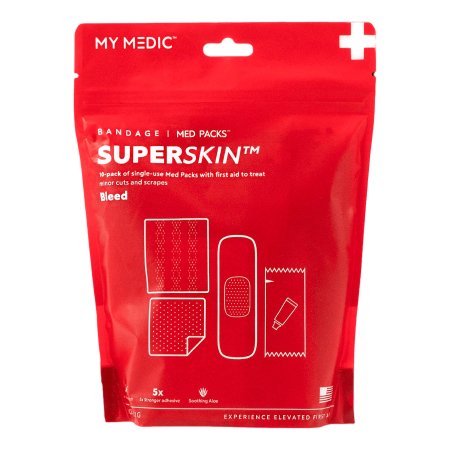 My Medic MED PACKS SuperSkin - First Aid Kit Plastic Pouch - MM-SPL-MD-PK-AC-SSB-1X3-10PK