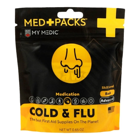 My Medic MED PACKS Cold & Flu - First Aid Kit Plastic Pouch - Mymedic - MM-KIT-S-MD-PK-COLD-FLU-EA