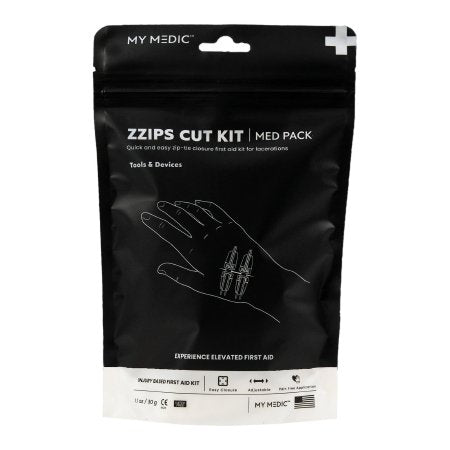 My Medic MED PACKS ZZIPS Cut Kit - First Aid Kit Plastic Pouch - MM-SPL-MD-PK-ZZIP-CUT-EA