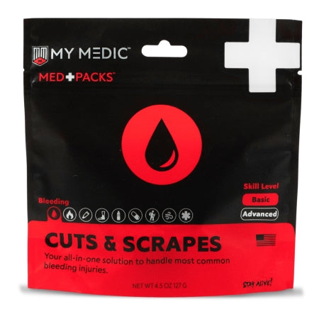 My Medic MED PACKS Cuts and Scrapes - First Aid Kit Pouch - Mymedic - MM-KIT-S-MD-PK-BLD-CS