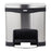 Rubbermaid Slim Jim - Trash Can 4 gal. Rectangle Black / Silver Stainless Steel Step On - Rj Schinner Co - 1901982