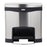 Rubbermaid Slim Jim - Trash Can 4 gal. Rectangle Black / Silver Stainless Steel Step On - 1901982
